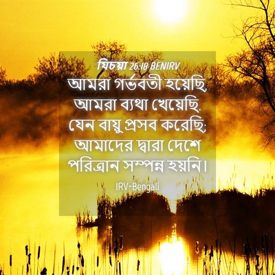 Picture 04 - যিচয়া 26:18 BENIRV - আমরা গর্ভবতী - Bible Verse Picture