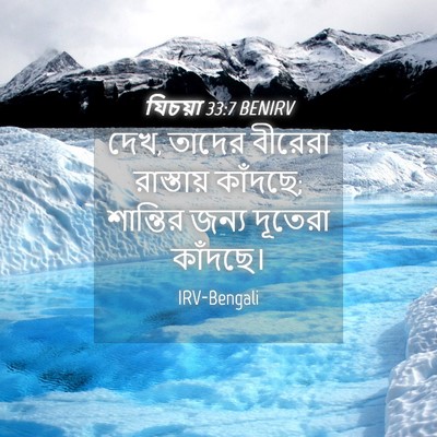 Picture 04 - যিচয়া 33:7 BENIRV - দেখ, তাদের বীরেরা - Bible Verse Picture