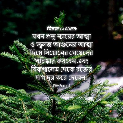 Picture 04 - যিচয়া 4:4 BENIRV - যখন প্রভু - Bible Verse Picture