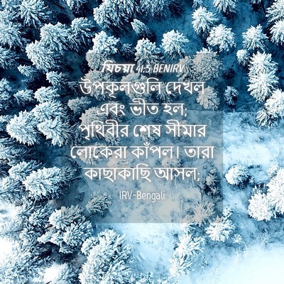 Picture 04 - যিচয়া 41:5 BENIRV - উপকূলগুলি দেখল - Bible Verse Picture