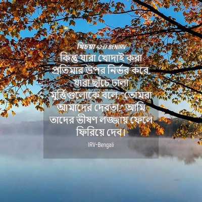 Picture 04 - যিচয়া 42:17 BENIRV - কিন্তু যারা খোদাই - Bible Verse Picture