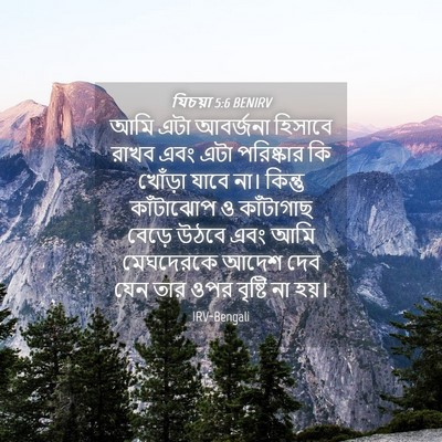 Picture 04 - যিচয়া 5:6 BENIRV - আমি এটা আবর্জনা - Bible Verse Picture