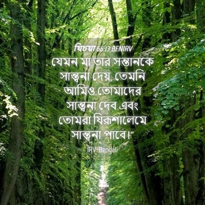Picture 04 - যিচয়া 66:13 BENIRV - যেমন মা তার - Bible Verse Picture