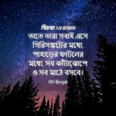 Picture 04 - যিচয়া 7:19 BENIRV - তাতে তারা সবাই এসে - Bible Verse Picture