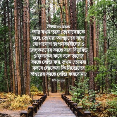 Picture 04 - যিচয়া 8:19 BENIRV - আর যখন তারা - Bible Verse Picture