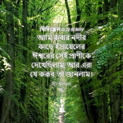 Picture 04 - যিহিষ্কেল 10:20 BENIRV - আমি কবার নদীর কাছে - Bible Verse Picture