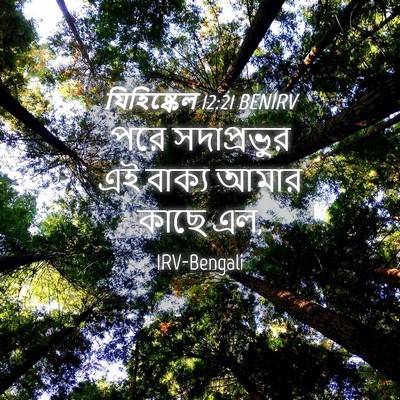 Picture 04 - যিহিষ্কেল 12:21 BENIRV - পরে সদাপ্রভুর এই - Bible Verse Picture
