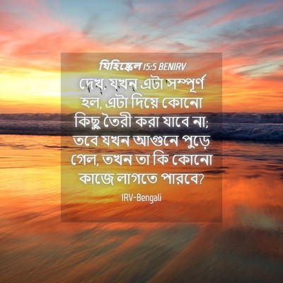 Picture 04 - যিহিষ্কেল 15:5 BENIRV - দেখ, যখন এটা - Bible Verse Picture