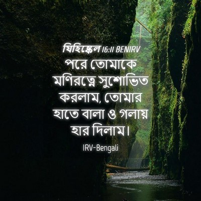 Picture 04 - যিহিষ্কেল 16:11 BENIRV - পরে তোমাকে - Bible Verse Picture