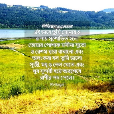 Picture 04 - যিহিষ্কেল 16:13 BENIRV - এই ভাবে তুমি - Bible Verse Picture