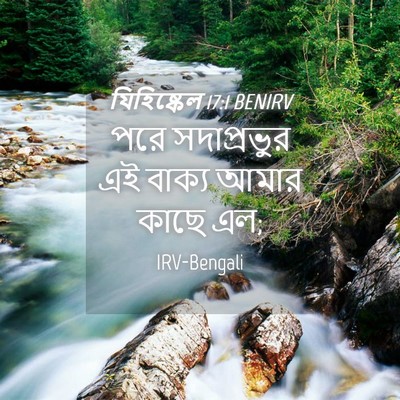 Picture 04 - যিহিষ্কেল 17:1 BENIRV - পরে সদাপ্রভুর এই - Bible Verse Picture