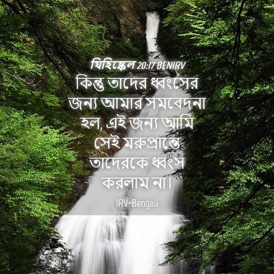 Picture 04 - যিহিষ্কেল 20:17 BENIRV - কিন্তু তাদের - Bible Verse Picture