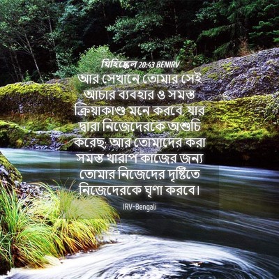 Picture 04 - যিহিষ্কেল 20:43 BENIRV - আর সেখানে তোমার - Bible Verse Picture