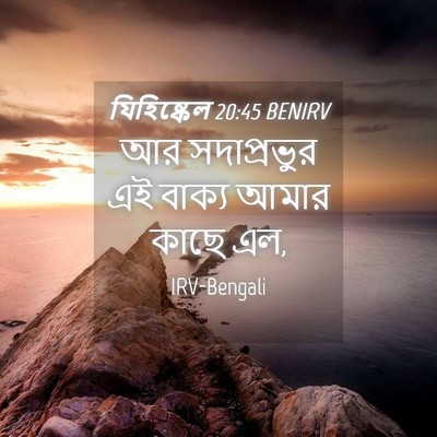 Picture 04 - যিহিষ্কেল 20:45 BENIRV - আর সদাপ্রভুর এই - Bible Verse Picture