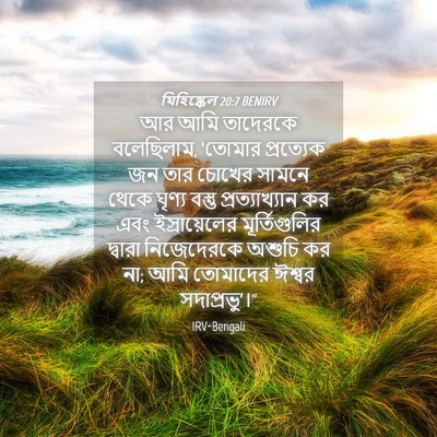 Picture 04 - যিহিষ্কেল 20:7 BENIRV - আর আমি তাদেরকে - Bible Verse Picture