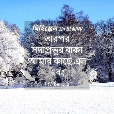 Picture 04 - যিহিষ্কেল 21:1 BENIRV - তারপর সদাপ্রভুর - Bible Verse Picture