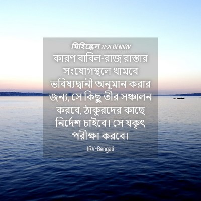 Picture 04 - যিহিষ্কেল 21:21 BENIRV - কারণ বাবিল-রাজ - Bible Verse Picture