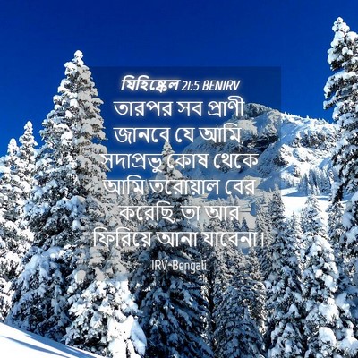 Picture 04 - যিহিষ্কেল 21:5 BENIRV - তারপর সব প্রাণী - Bible Verse Picture