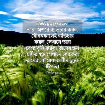 Picture 04 - যিহিষ্কেল 23:3 BENIRV - তারা মিশরে - Bible Verse Picture