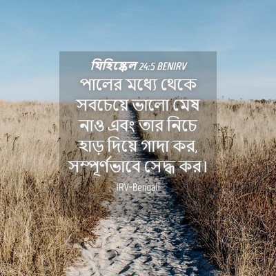 Picture 04 - যিহিষ্কেল 24:5 BENIRV - পালের মধ্যে থেকে - Bible Verse Picture