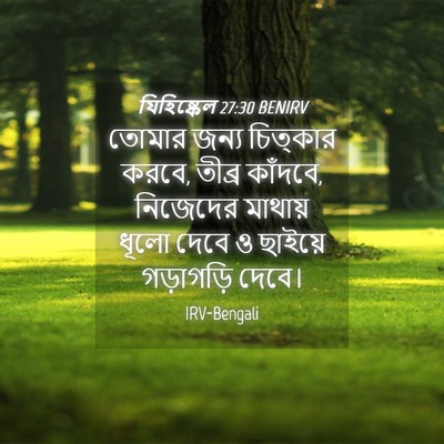 Picture 04 - যিহিষ্কেল 27:30 BENIRV - তোমার জন্য - Bible Verse Picture