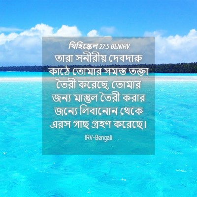 Picture 04 - যিহিষ্কেল 27:5 BENIRV - তারা সনীরীয় - Bible Verse Picture