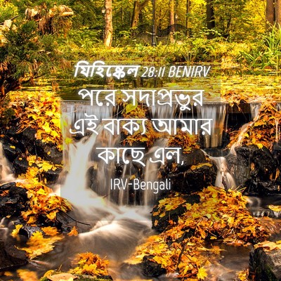 Picture 04 - যিহিষ্কেল 28:11 BENIRV - পরে সদাপ্রভুর এই - Bible Verse Picture