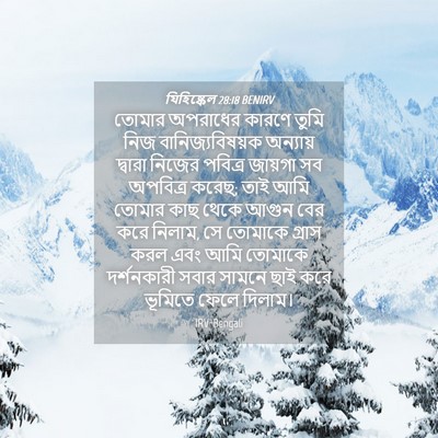 Picture 04 - যিহিষ্কেল 28:18 BENIRV - তোমার অপরাধের - Bible Verse Picture
