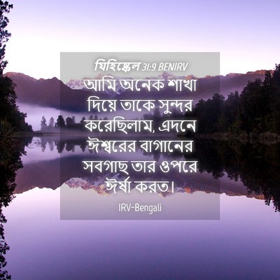 Picture 04 - যিহিষ্কেল 31:9 BENIRV - আমি অনেক শাখা - Bible Verse Picture