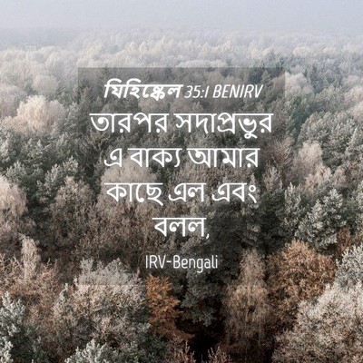 Picture 04 - যিহিষ্কেল 35:1 BENIRV - তারপর সদাপ্রভুর এ - Bible Verse Picture