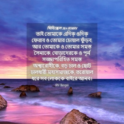 Picture 04 - যিহিষ্কেল 38:4 BENIRV - তাই তোমাকে এদিক্‌ - Bible Verse Picture