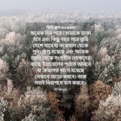 Picture 04 - যিহিষ্কেল 38:8 BENIRV - অনেক দিন পরে - Bible Verse Picture