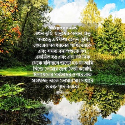 Picture 04 - যিহিষ্কেল 39:17 BENIRV - এখন তুমি, - Bible Verse Picture