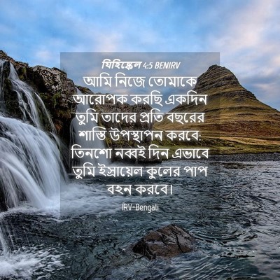Picture 04 - যিহিষ্কেল 4:5 BENIRV - আমি নিজে তোমাকে - Bible Verse Picture