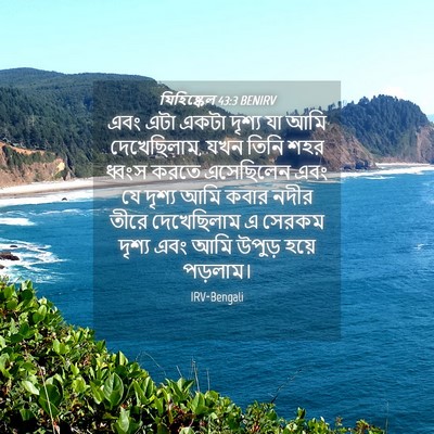 Picture 04 - যিহিষ্কেল 43:3 BENIRV - এবং এটা একটা দৃশ্য - Bible Verse Picture