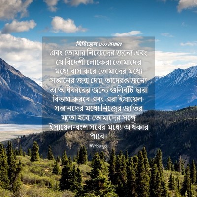 Picture 04 - যিহিষ্কেল 47:22 BENIRV - এবং তোমার নিজেদের - Bible Verse Picture