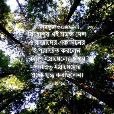 Picture 04 - যিহোচূৱা 10:42 BENIRV - যিহোশূয় এই সমস্ত - Bible Verse Picture