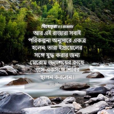 Picture 04 - যিহোচূৱা 11:5 BENIRV - আর এই রাজারা সবাই - Bible Verse Picture