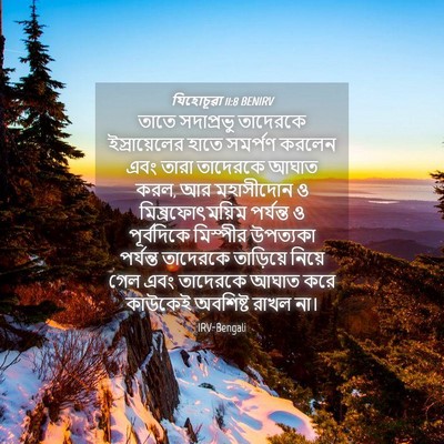 Picture 04 - যিহোচূৱা 11:8 BENIRV - তাতে সদাপ্রভু - Bible Verse Picture