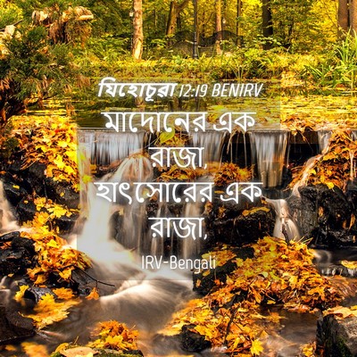 Picture 04 - যিহোচূৱা 12:19 BENIRV - মাদোনের এক রাজা, - Bible Verse Picture