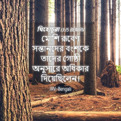 Picture 04 - যিহোচূৱা 13:15 BENIRV - মোশি রূবেণ - Bible Verse Picture
