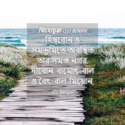 Picture 04 - যিহোচূৱা 13:17 BENIRV - হিষ্‌বোন ও - Bible Verse Picture