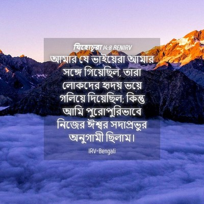 Picture 04 - যিহোচূৱা 14:8 BENIRV - আমার যে ভাইয়েরা - Bible Verse Picture