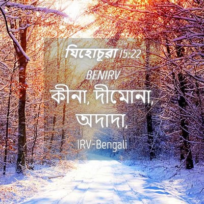 Picture 04 - যিহোচূৱা 15:22 BENIRV - কীনা, দীমোনা, - Bible Verse Picture