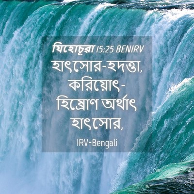 Picture 04 - যিহোচূৱা 15:25 BENIRV - হাৎসোর-হদত্তা, - Bible Verse Picture