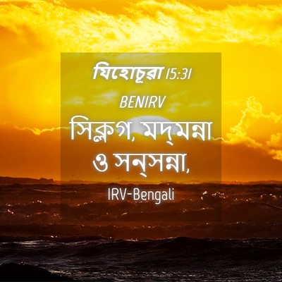 Picture 04 - যিহোচূৱা 15:31 BENIRV - সিক্লগ, মদ্‌মন্না - Bible Verse Picture