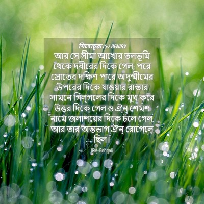 Picture 04 - যিহোচূৱা 15:7 BENIRV - আর সে সীমা আখোর - Bible Verse Picture