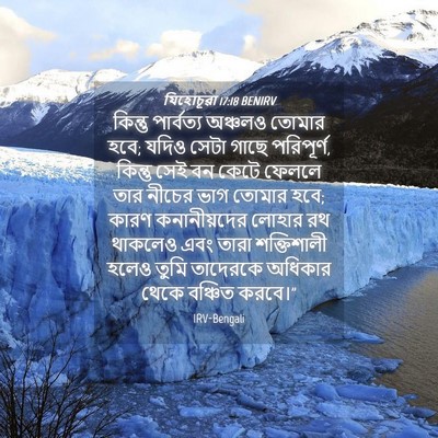 Picture 04 - যিহোচূৱা 17:18 BENIRV - কিন্তু পার্বত্য - Bible Verse Picture