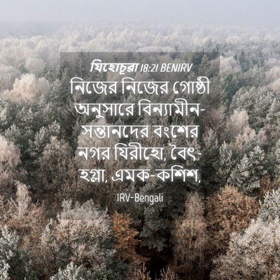 Picture 04 - যিহোচূৱা 18:21 BENIRV - নিজের নিজের - Bible Verse Picture