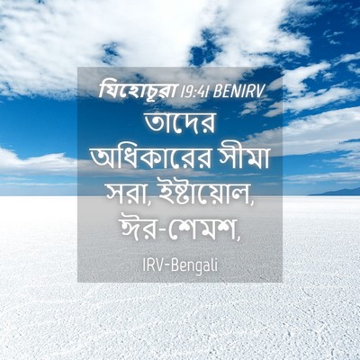 Picture 04 - যিহোচূৱা 19:41 BENIRV - তাদের অধিকারের - Bible Verse Picture